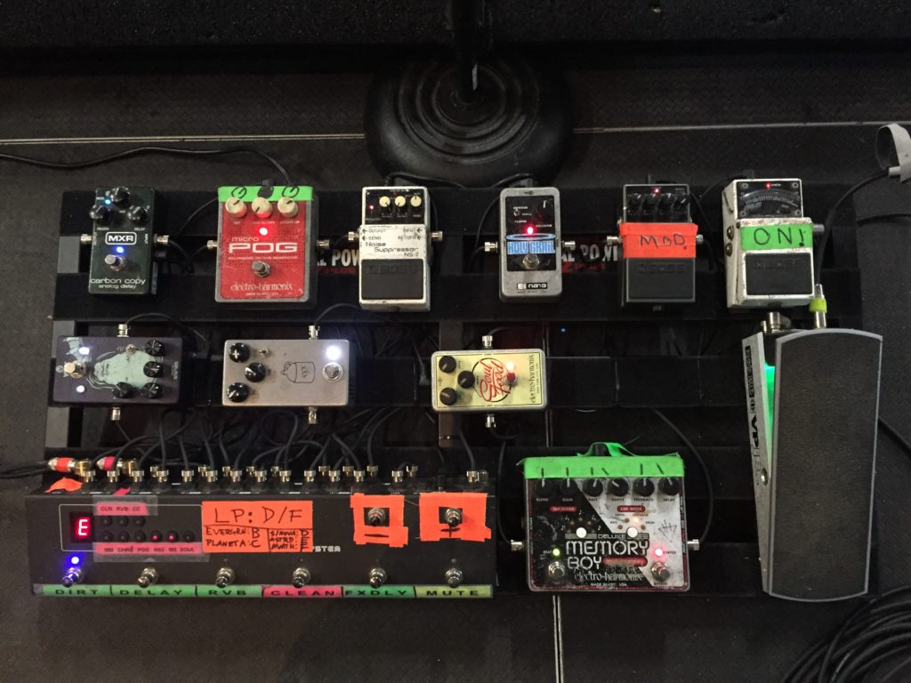 Jeremy DePoyster (The Devil Wears Prada) Pedalboard