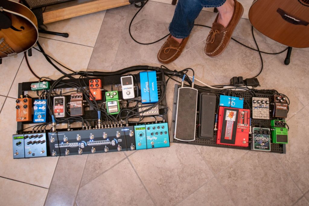 Brian Moss of Spafford - Pedal Board