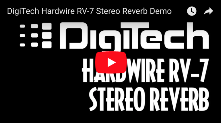 DigiTech Hardwire RV-7 Stereo Reverb - Pedal of the Day on YouTube ...