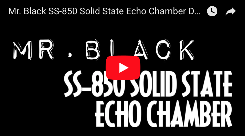Mr. Black SS-850 Solid State Echo Chamber - Pedal of the Day on YouTube