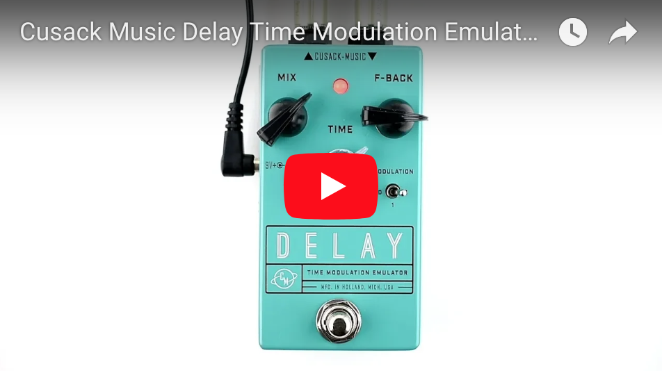 Cusack Music Delay Time Modulation Emulator - Pedal of the Day on YouTube