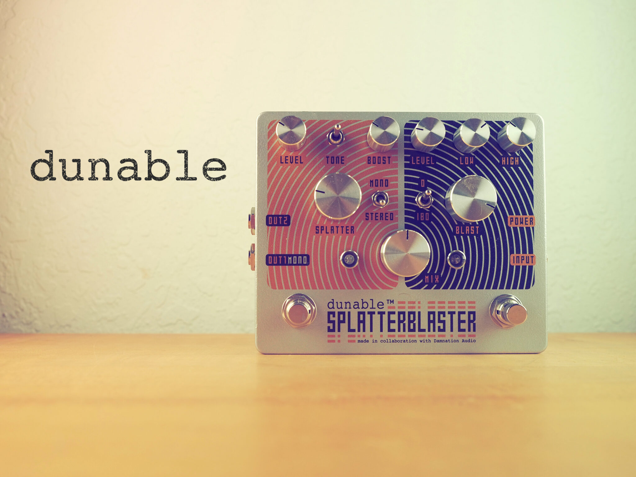 Dunable Splatterblaster Stereo Fuzz Distortion - Pedal of the Day