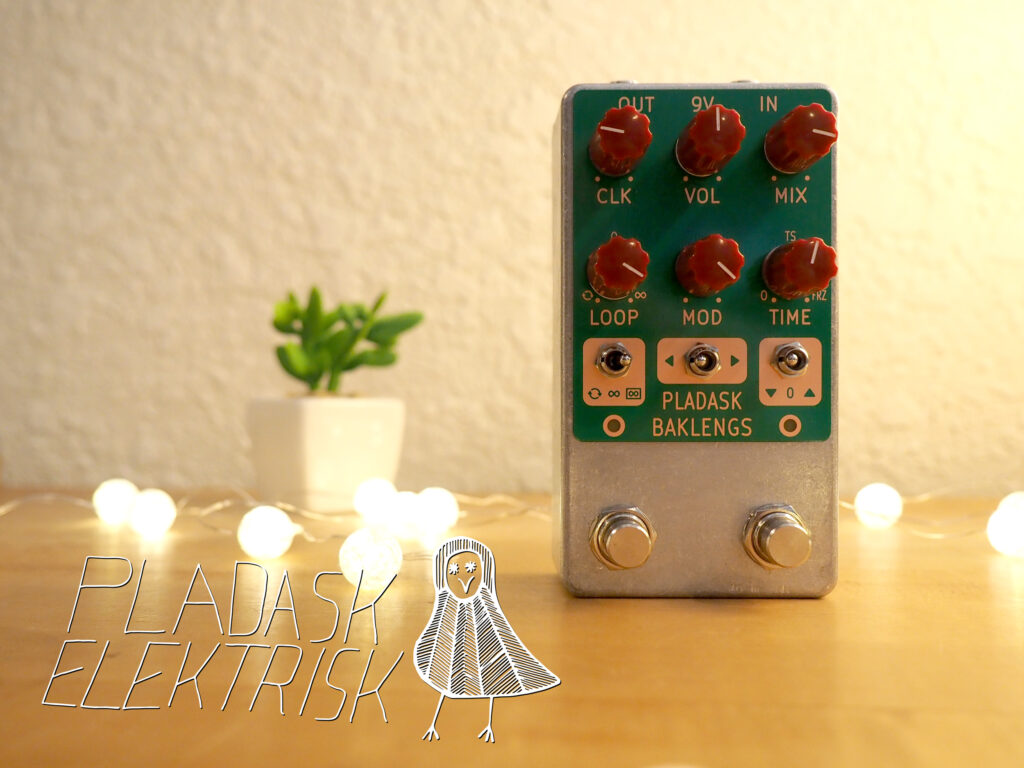 Pladask Elektrisk Baklengs Granular Synthesizer Glitch Delay