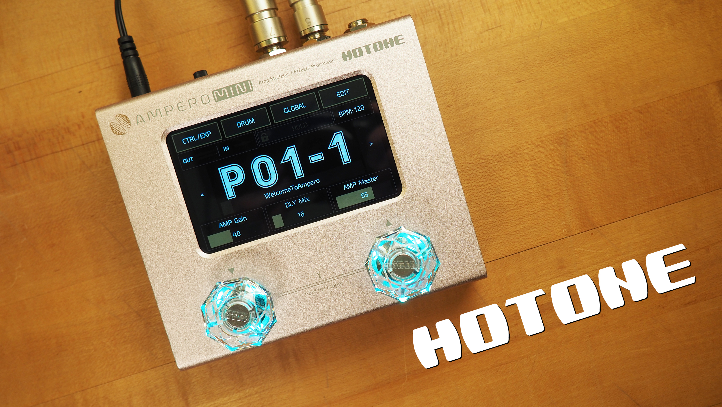 Hotone Ampero Mini Amp Modeler and Effects Processor - Vanilla