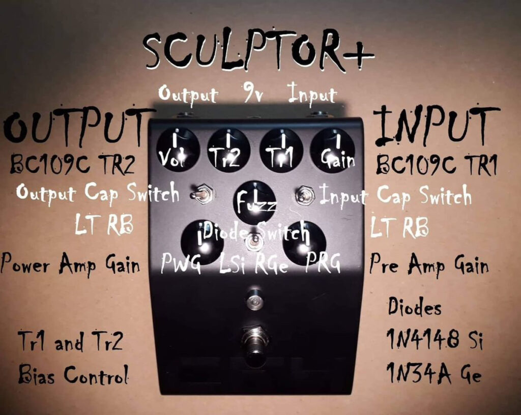 CFH Pedals Sculptor+ Fuzz Controls