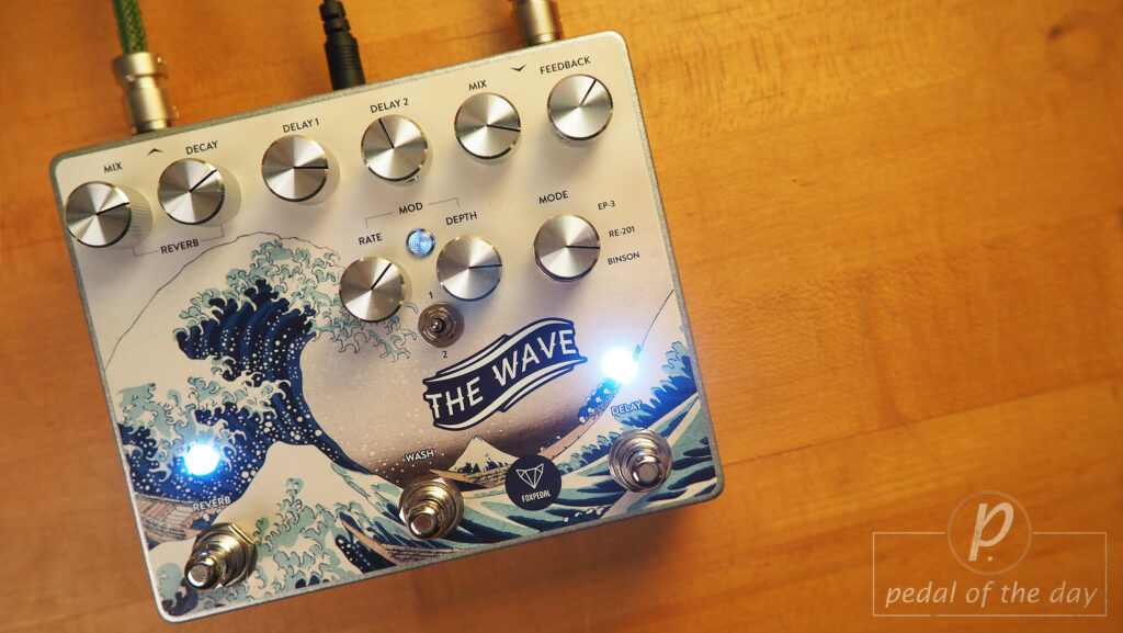 FoxPedal The Wave Dual Delay Reverb Modulation 5