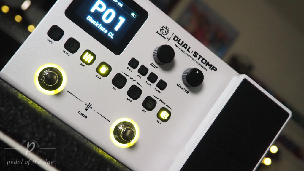 Soran Dual Stomp Dual Pedal Amp Modeling Multi-Effects Processor 5